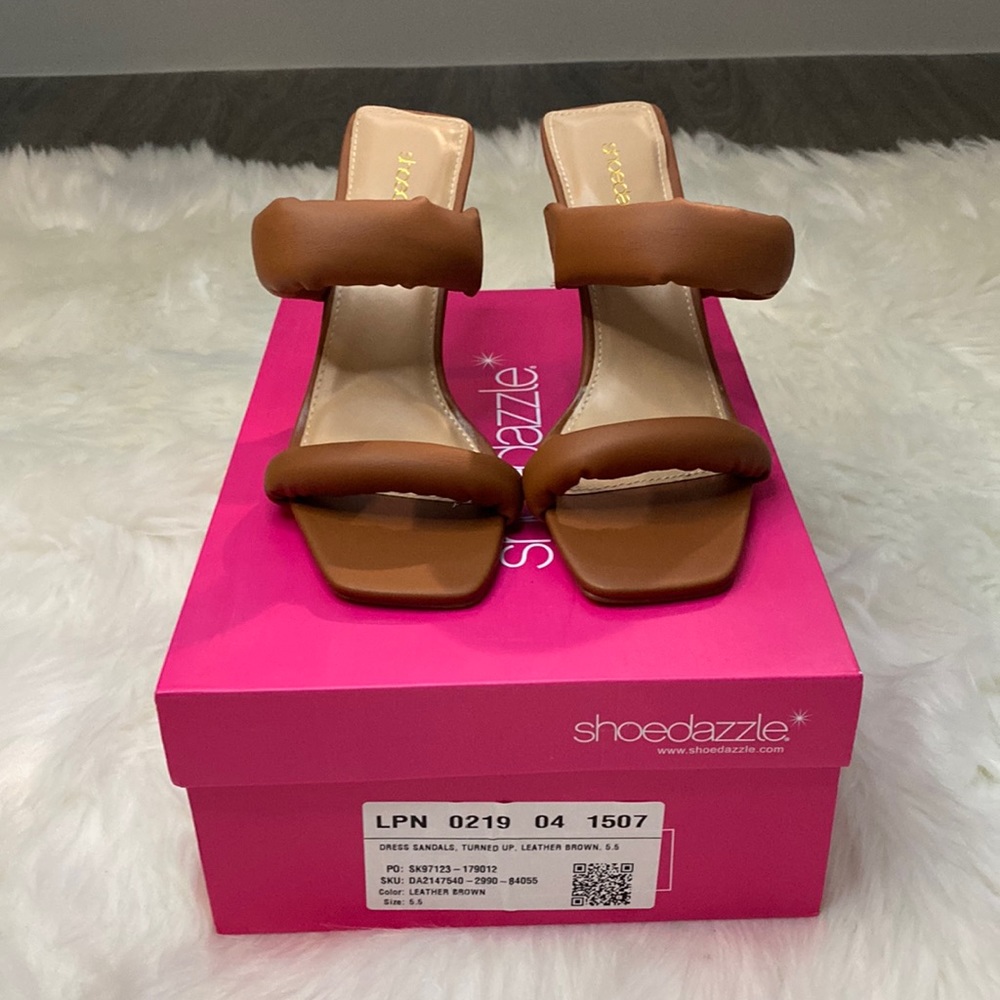 Shoe Dazzle Brown Heels